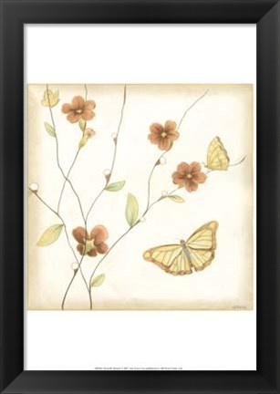 Framed Butterfly Branch Print