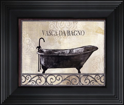 Framed Bath Silhouette IV Print