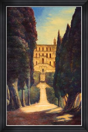 Framed Tuscan Villa Print