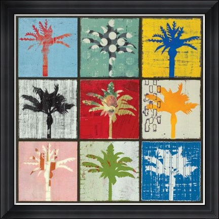 Framed Palm Variations I Print