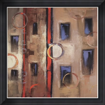 Framed Ring Composition I Print