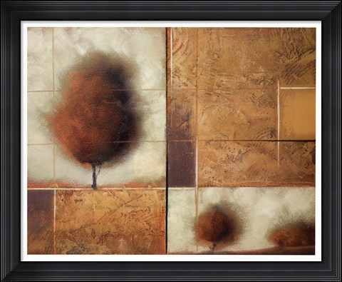 Framed Textured Landscape II Print