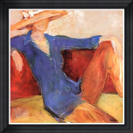 Framed At The Beach House I Print