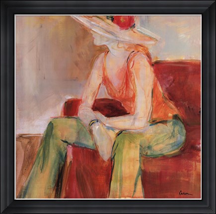 Framed At The Beach House II Print