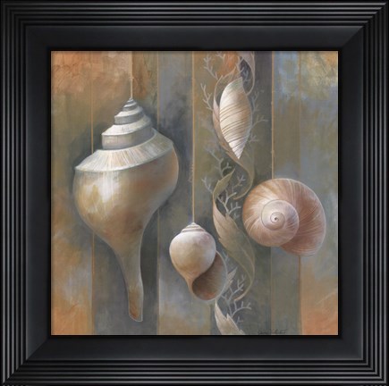 Framed Ocean Treasures I Print