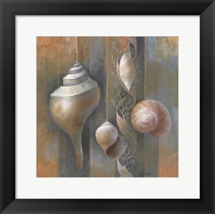 Framed Ocean Treasures I Print