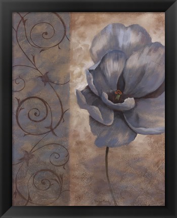 Framed Fleur Bleue I Print