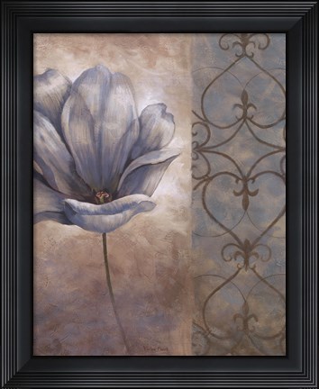 Framed Fleur Bleue II Print