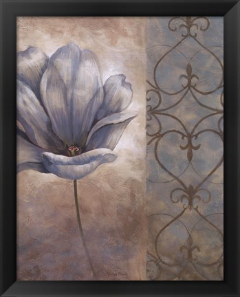 Framed Fleur Bleue II Print