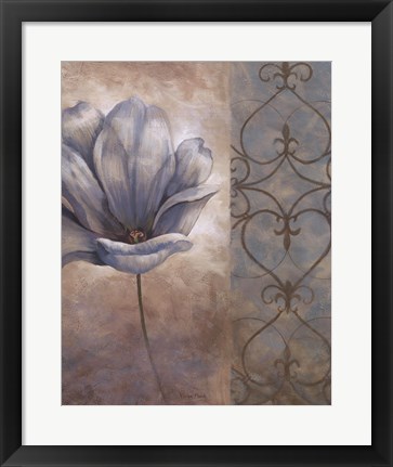 Framed Fleur Bleue II Print