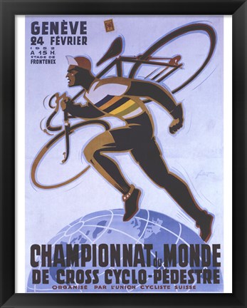 Framed Championnat Du Monde Print