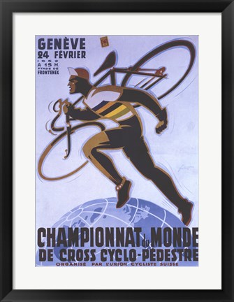 Framed Championnat Du Monde Print