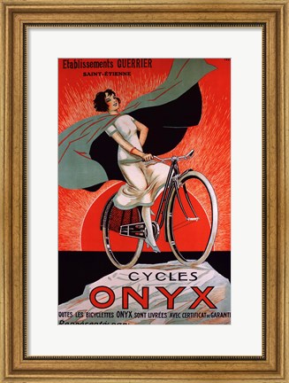 Framed Cycles Onyx Print