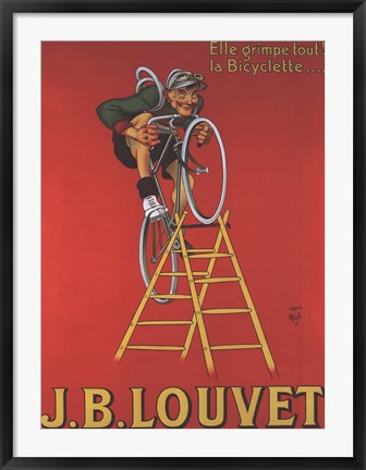 Framed Cycles Louvet Print