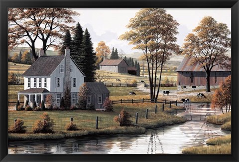 Framed Autumn Grazing Print