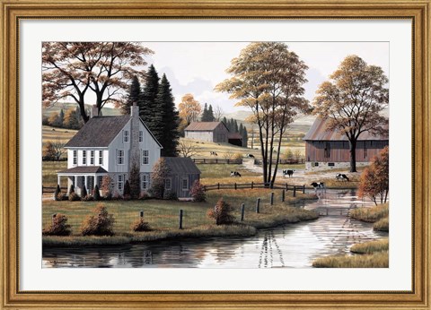 Framed Autumn Grazing Print