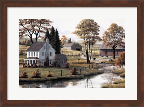 Framed Autumn Grazing Print