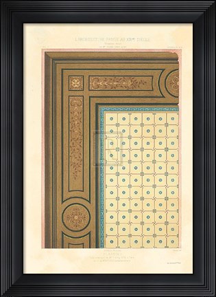 Framed Ceiling Design Print