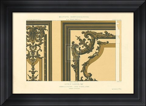 Framed Panelling Design Print