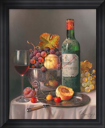 Framed Chateau Beychevelle 1985 Print