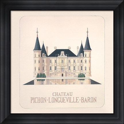 Framed Chateau Pichon I Print