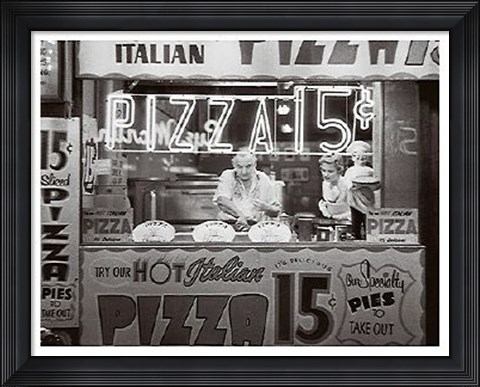 Framed Hot Italian Pizza Print