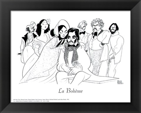 Framed La Boheme Print