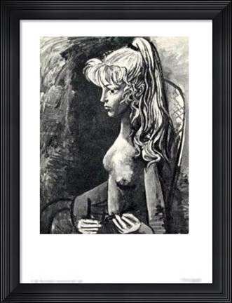 Framed Sylvette Au Fauteuil Print