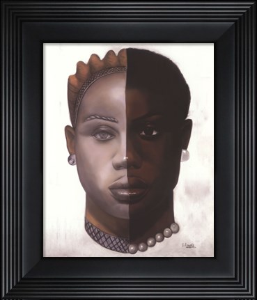Framed African Mask #25 Print