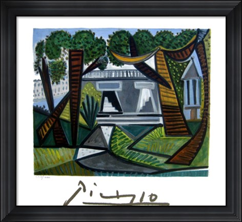 Framed Le Vert Egalant Print