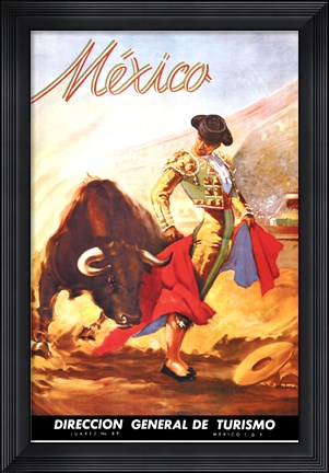 Framed Matador I Print