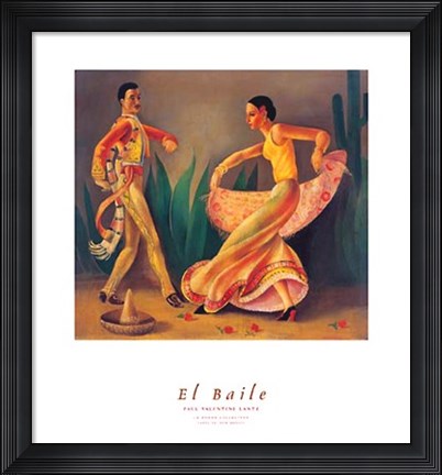 Framed El Baile Print