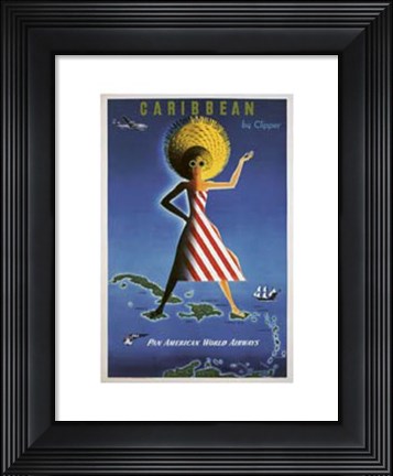 Framed Caribbean By Clipper Print
