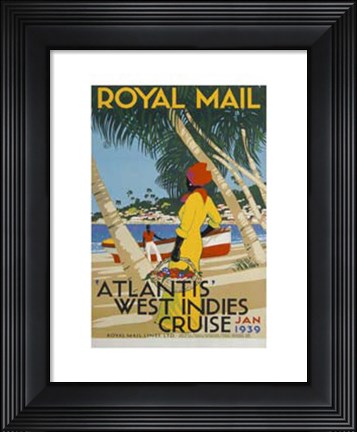 Framed West Indies Cruise Print
