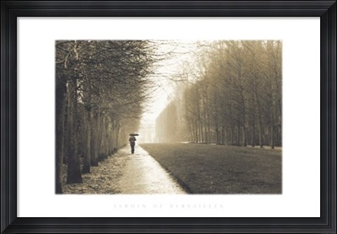 Framed Jardin De Versailles Print