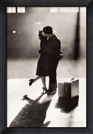 Framed Eternal Kiss, Central Station, 1944 Print