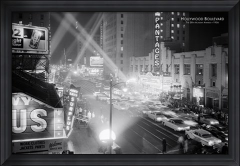 Framed Hollywood Boulevard Print