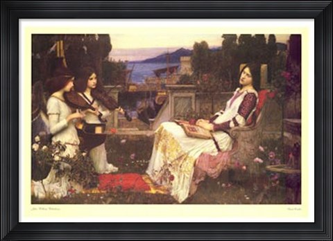 Framed Saint Cecilia Print