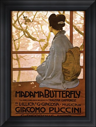 Framed Madama Butterfly Print