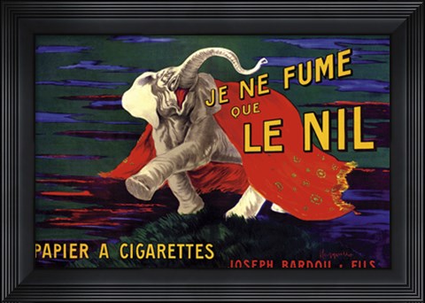 Framed Je Ne Fume Que Le Nil Print