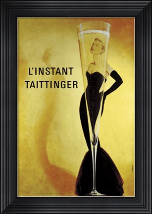 Framed L&#39;instant Taittinger Print