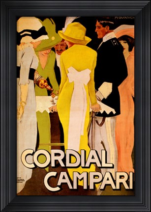 Framed Cordial Campari Print