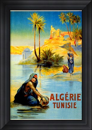Framed Algerie Tunisie Print