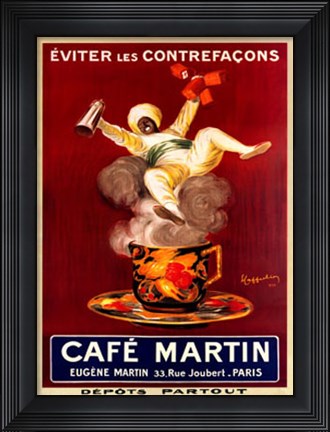 Framed Cafe Martin Print
