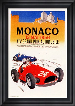 Framed Monaco, 1956 Print