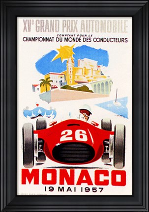 Framed Monaco, 1957 II Print