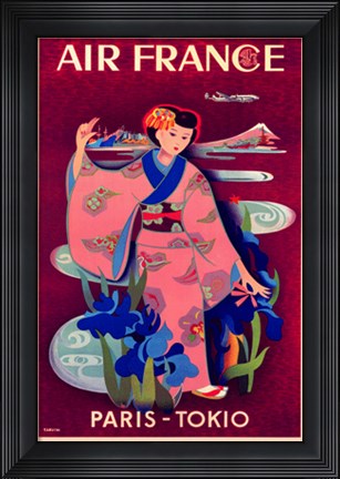 Framed Air France Print
