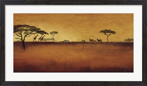 Framed Serengeti I Print