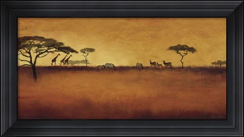 Framed Serengeti I Print