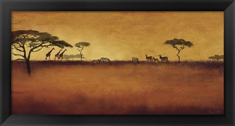 Framed Serengeti I Print